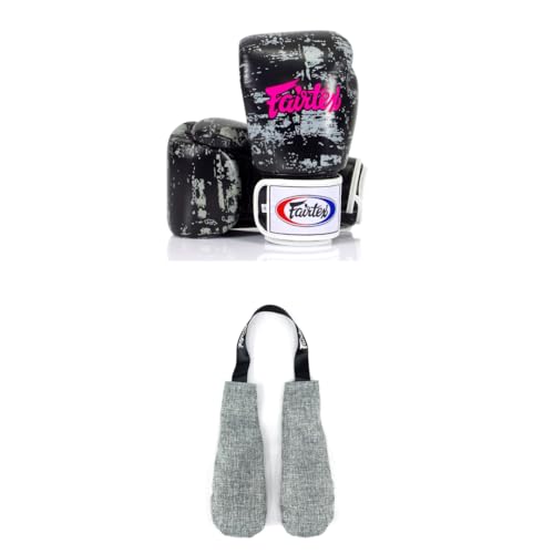 Fairtex BGV1 Boxing Gloves with Deodorizer Inserts | Shock Absorbent Gloves + Odor & Moisture Absorber for Boxing, MMA, Muay Thai | Perfect Bundle for Clean & Durable Gear