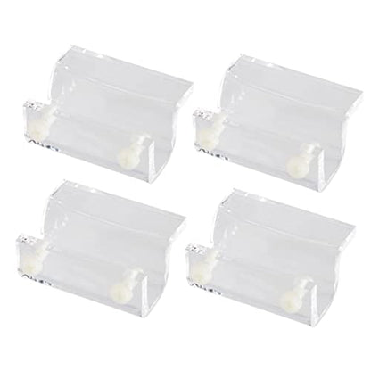 BESPORTBLE 12pcs Acrylic Fish Tank Cover Support Bracket Fixed Tool for Open Rib Aquariums Holder for Turtle Tanks Pet Boxes Compatible Thick