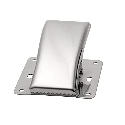 Fish Tail Clip, Fillet Clamp Picnic DIY Fish Tail Clip Stainless Steel with Screw Deep-jaw Home