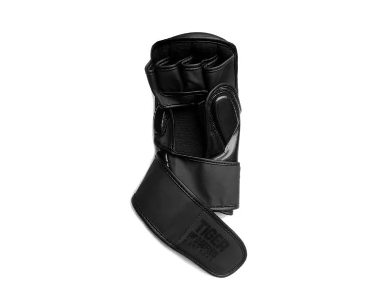 MMA Sparring Gloves with Extra Knuckle Padding, Leather Training Gloves for Grappling, Kickboxing & MMA Training - size: Medium