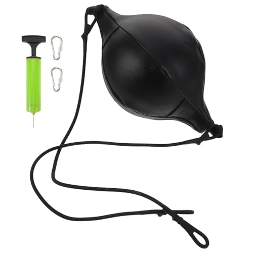 Boxing Reaction Speed Punching Ball Double-end Hanging Pu Bag with Rope Pump Needle Hook Set for Reflex Coordination Training at Home