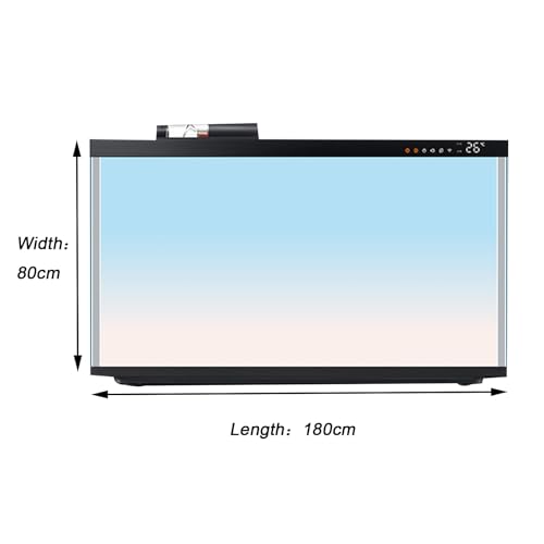 Reusable Fish Tank Backdrop Film, Static Cling Aquarium Background Sticker for Glass Tanks, Easy Apply Waterproof Aquarium Panel,180x80cm - size: 180x80cm