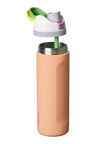 Owala FreeSip Stainless Steel Water Bottle 24 oz Peachy Keen - color: Peachy Keen, size: 24 Ounces