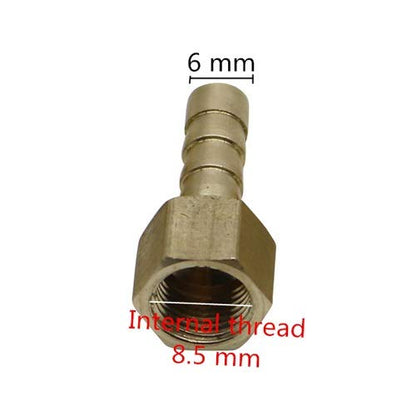 Spray Water Connection Brass 1/8" Female/Male Thread To 6/8/10mm Pagoda Connector Aquarium Adapter Water Hose Connector Gas Soft Tube (Color : 8L/H)