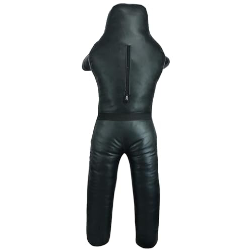 Shaza MMA BJJ Wrestling Throwing Dummy Bag, Durable PU Leather, Unfilled - size: 60 inch | 150 cm