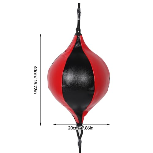 Abaodam Double-End Boxing Speed Bag PU Punching Ball Hanging Reflex Training Tool for Reaction and Eye Coordination Home Exercise