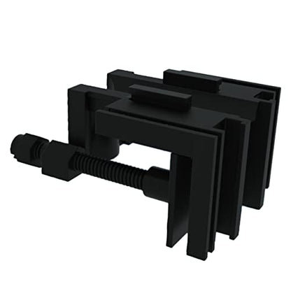 LIOOBO Multifunctional Acrylic Pipe Holder for Fish Tanks Water Filter Holder Clip Easy to Install Space-Saving Design Black