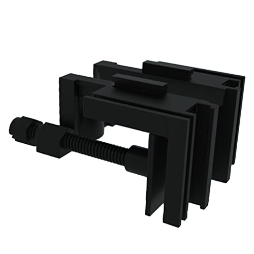 LIOOBO Multifunctional Acrylic Pipe Holder for Fish Tanks Water Filter Holder Clip Easy to Install Space-Saving Design Black