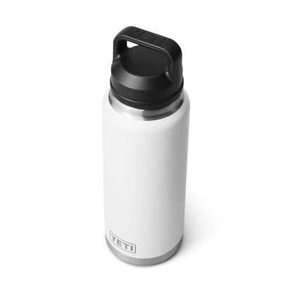 YETI Rambler 36 oz Bottle, Vacuum Insulated, Leakproof, Stainless Steel with Chug Cap - color: White