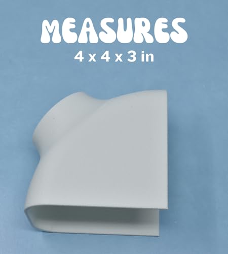 REEFSHAPE - Aquarium Corner Plug Underground Tunnel | Fish & Shrimp Hideout for Aquariums | Unique Underground Viewing Tunnel | Made in USA (Corner Plug, White)