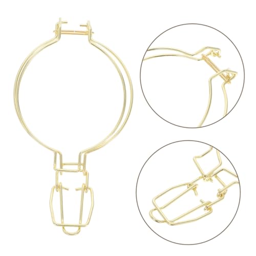 2pcs Stainless Steel Spring Buckle Clips for Glass Jars, Wire Clamps for Canning Jars with Easy to Use Versatile Application, for Kitchen and Restaurant Storage
