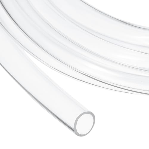 uxcell Clear PVC Tubing, 12mm ID x 14mm OD - 8.5ft PVC Tube Lightweight Vinyl Hose, Transparent Flexible Plastic Water Tubing for Air Oil Water Transfer Aquarium Irrigation - size: 12mm ID x 14mm OD