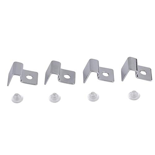 Aquarium Cover Support, 4Size 4PCS/Set Stainless Steel Aquarium Fish Tank Glass Cover Clip Support Holder(6mm) - size: 6mm