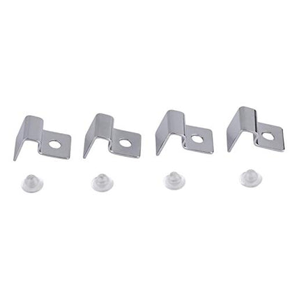 Aquarium Cover Support, 4Size 4PCS/Set Stainless Steel Aquarium Fish Tank Glass Cover Clip Support Holder(6mm) - size: 6mm