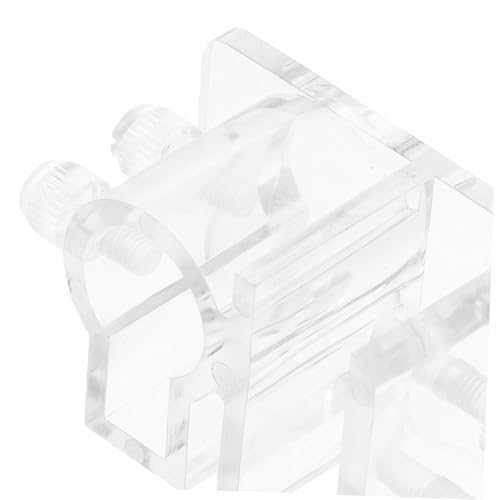 Mikikit Robust Aquarium Water Holder Fish Tank Tubing Clamp Acrylic Tool Rack Accessory