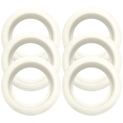 3 inch Hydroseal flexible tank adapter TPV grommet Bulkhead Fitting for PVC Pipe, No-Glue Push-Fit bulkhead connector for Water Tank/Barrel/IBC Tote, Aquaponics Hydroponics Aquarium Drain - size: 3 inches-6Pcs