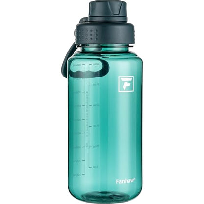 Fanhaw 32 oz Clear BPA-Free Tritan Water Bottle with Fast-Flow Spout Lid, BPA-Free & Leak-Proof Wide-Mouth Reusable Bottle for Gym, School & Office, Back to School Essentials (Dark Green) - color: Dark Green, style: 1 Pack