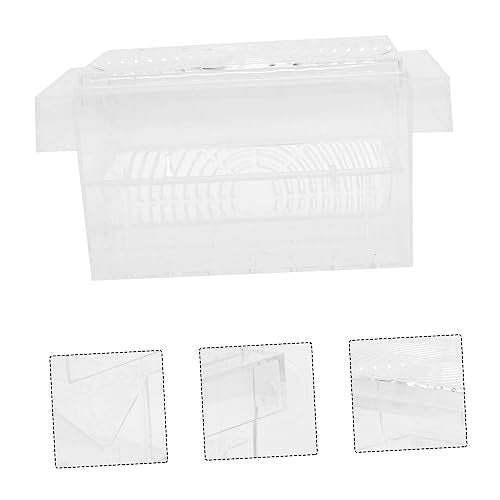 Happyyami 1Pc Fish Fry Isolation Box Durable Aquarium Breeding Box with Design Suction Cup for Easy Installation Fish Hatchery Incubator for Fry and Shrimp Fish Tanks