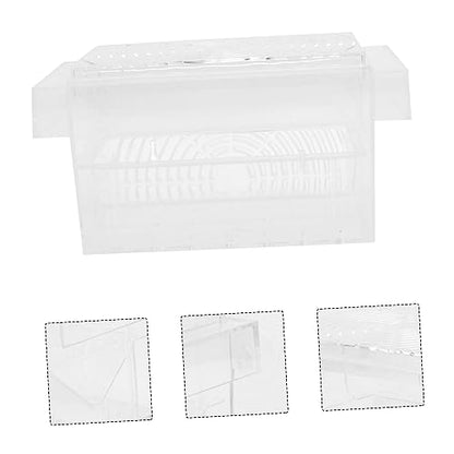 Happyyami 1Pc Fish Fry Isolation Box Durable Aquarium Breeding Box with Design Suction Cup for Easy Installation Fish Hatchery Incubator for Fry and Shrimp Fish Tanks