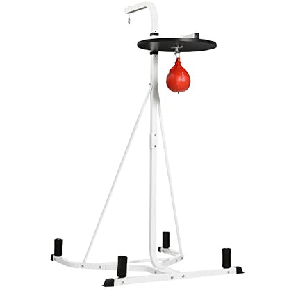 Kaimei Adjustable Punching Bag Stand | Heavy Bag & Speed Bag Combo | Home Gym Workout Equipment | Fitness Training for Adults & Teens