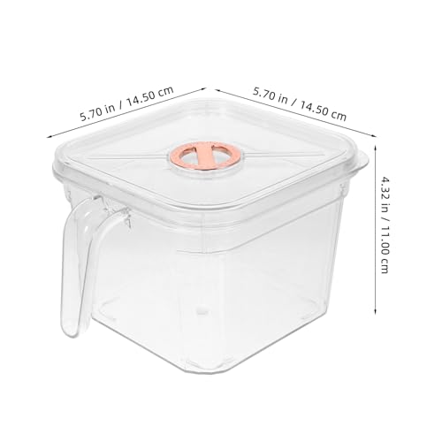 Happyyami Transparent Tank with Lid and Handle Shatterproof Small Aquarium for Desktop for Betta and Easy to Clean and Maintain