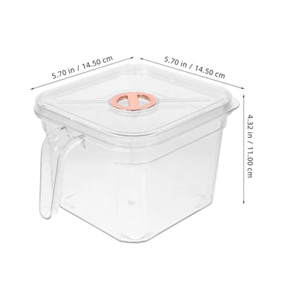 Happyyami Transparent Tank with Lid and Handle Shatterproof Small Aquarium for Desktop for Betta and Easy to Clean and Maintain