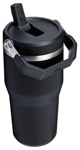 STANLEY IceFlow 2.0 Flip Straw Tumbler, 20 oz, Black 2.0 - color: Black 2.0, size: 20 Ounces