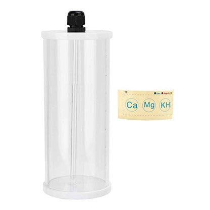 Acrylic Aquarium Titration Pump Container 0.8L with Scale, Transparent Tube - Liquid Storage Accessory, Accurate Additive Dispensing for Fish Tanks