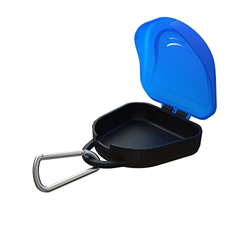 Ventilated Protective Mouth Guard Case - Blue - color: Blue