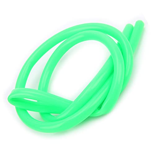Aquarium Tubing, Silicone Pipes External Silicone Extension Hose Pipe Peristaltic Pump Tube Rubber Tubing Hydraulic Equipment Green (6.4mm*9.6mm)