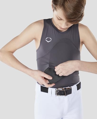 EvoShield Boys Sleeveless Chest Guard Shirts - size: Large