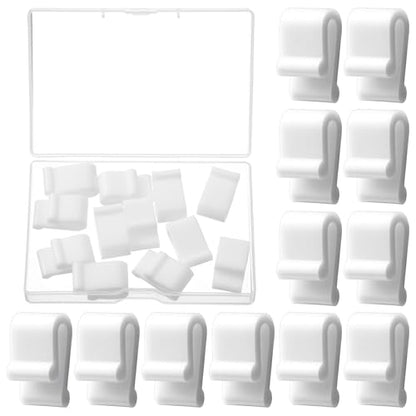 12 Pcs Dutch Oven Lid Protector Clips, Silicone Cookware Lid Protectors White Non-Slip Pot Lids Bumper Lifter Accessories for Stacking Display and Storage Dutch Oven Pots