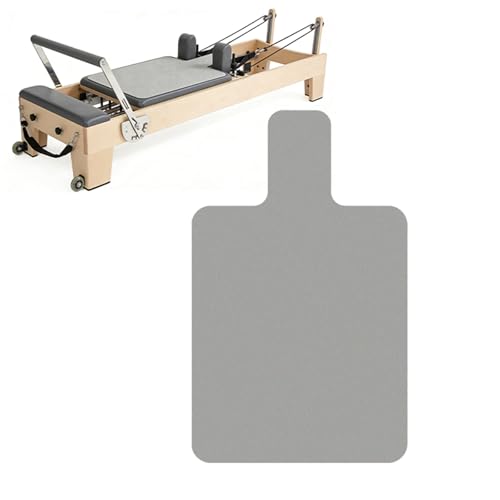 Non-Slip Pilates Reformer Mat Cover,0.8mm Thick Pilate Reformer Machine Cover Mat Towel,Pilates Mats for Reformer,Fleece Exercise Matfor Pilate Training Yoga 39" x 24" - color: Grey