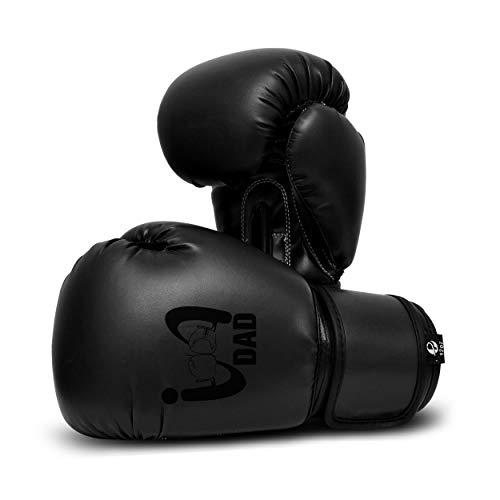 Ultimate - I Boxing Dad - Kids Boxing Gloves MMA Boxing Muay Thai Bag Work - color: Black, size: 4 Oz