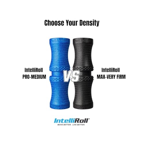 Medium Density Pro Sport Foam Roller for Muscle Trigger Point Massage, Physical Therapy and Exercise | Advanced Roller Optimized for Neck & Spine, Relieve Back Muscle Pain - color: Blue
