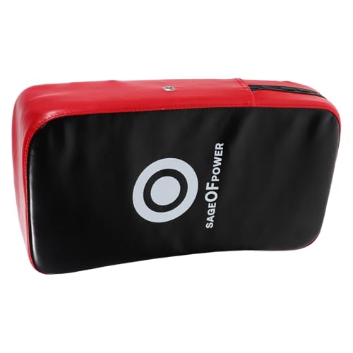 Lurrose Taekwondo Kick Shield Curved Pu Punching Pad Lightweight Portable Kickboxing Training Equipment for Adults, High Density Epe Material for Home Gym Use