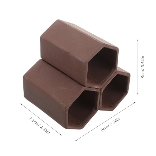 BESTonZON Aquarium Shrimp Cave Decor Pottery Fish Tank Shelter Spawning Hiding Tube for Aquarium Habitat Ornament