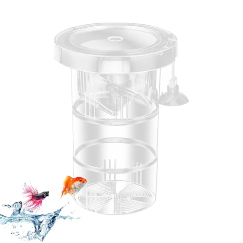 Aquarium Fry Nursery – Compact Breeding Chamber, 12x12x12cm Divider Habitat, Easy Install Structure | Aquatic Care Equipment with Isolation Space for Guppy Shrimp Betta Saltwater Organisms Recovery