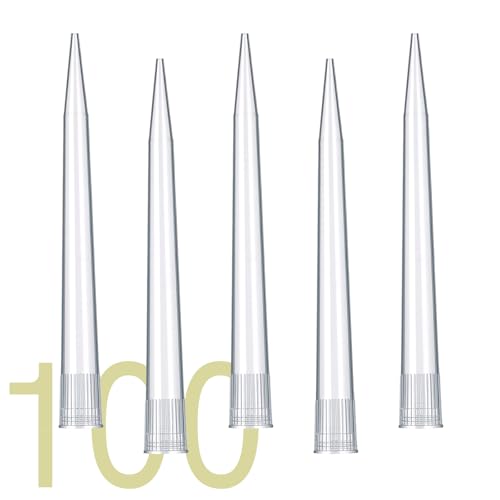 Pipette Tips 10mL 100pcs,1ml Universal Pipetting Tips, DNase/RNase Free and Pyrogen Free, Low Retention, Laboratory Liquid Handling, Autoclavable, Polypropylene (PP)