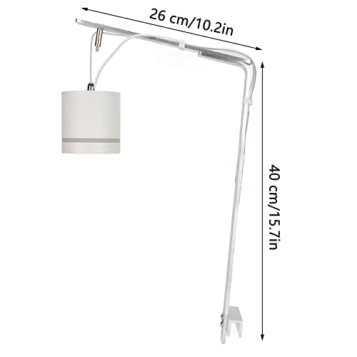 Fish Tank Light Bracket, COB Aluminium Alloy Brushed Finish Adjustable Durable Drop Light Bracket for Aquarium Lighting of Fish Plants Etc. (Silver) - color: Silver
