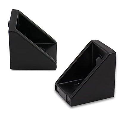 10pcs Black 2020 Series 1720 Aluminum Profile Corner Bracket with 20pcs M5 T Nuts +20pcs M5 Screws + 1pcs Wrench for Slot 6mm 20S Aluminum Rail Accessories (10PCS 1720 Corner Bracket) - style: 10PCS 1720 Corner Bracket black