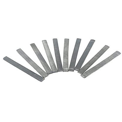 Anchor Lead Plant Holder Flexible Weight - Easy to Manipulate - Used for Submerge Plants in Aquariums or Ponds - 10 Piece Lead Strips - Grey
