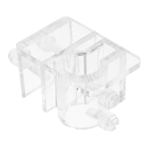 UKCOCO Aquarium Dosing Pump Hose Holder Sturdy Acrylic Tube Clamp Easy Install for Fish Tank Water Pipe