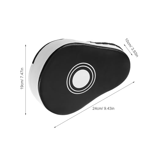 Beavorty Curved Boxing Punch Mitts Pu Kick Shield Pads Thickened Handheld Five-Digit for Martial Arts Taekwondo Kickboxing Training Sparring Gloves