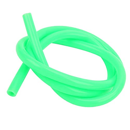 Aquarium Tubing, Silicone Pipes External Silicone Extension Hose Pipe Peristaltic Pump Tube Rubber Tubing Hydraulic Equipment Green (6.4mm*9.6mm)