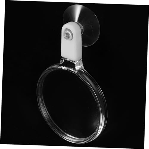 Happyyami Aquarium Magnifier with Strong Suction Cup for Fish Tank Viewing and Plant Observation Acrylic Small Animal Magnifying Glass for Detailed Aquatic and Inspection