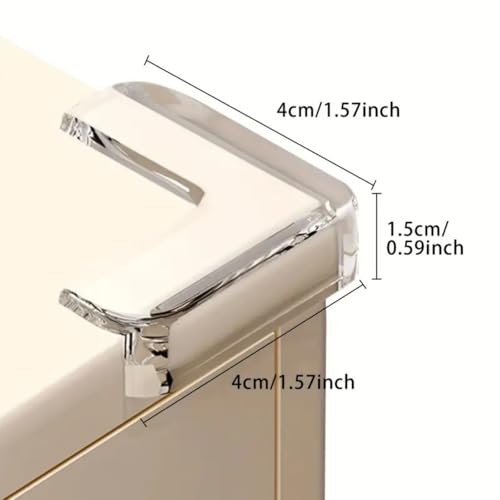 10 Pack Corner Protector Guards, Furniture Edge Safety Bumpers - Proof Bumper & Cushion to Cover Sharp Furniture & Table Edges - Clear L Shaped