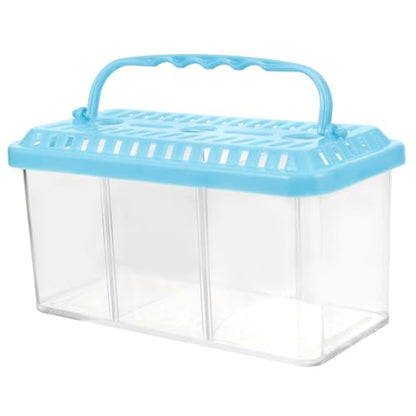 Toyvian 3-Compartment Fish Isolation Box Removable Breeding Tank Divider Multi-Functional Fish Hatchery Container for Aquarium Use