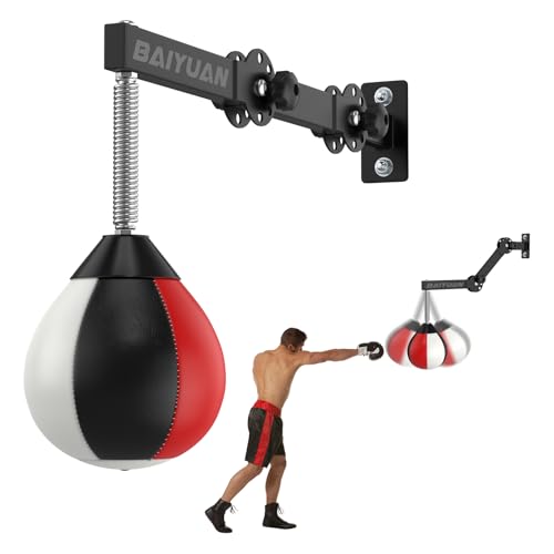 BaiYuan Wall Mount Speed Bag with Height Adjustable Bracket