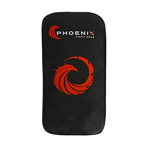 Impact X-Large Curved Thai Pads for Training, Black, Muay Thai, Mixed Martial Arts, Kickboxing, MMA, Boxing, Karate, Taekwondo, Punching, Kicking Strike Shield Pad (Pair)
